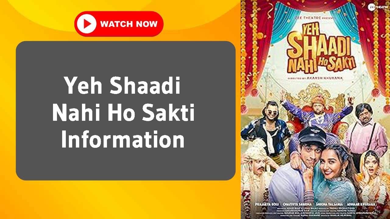 Yeh Shaadi Nahi Ho Sakti
